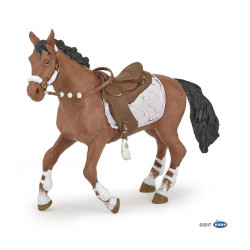 Figurine Cheval de la cavalière fashion hiver Papo