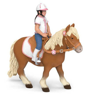 Figurine Poney shetland avec selle Papo Figurine Poney shetland avec selle Papo