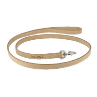 Laisse cuir Diego & Louna pour chien Naturel Marron