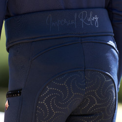 Legging d'équitation Imperial Riding Teddy FullGrip kids Marine Bleu marine