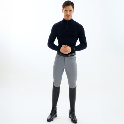 Pantalon d'équitation Euro-Star Camillo original grip genoux homme Titanium Gris Pantalon d'équitation Euro-Star Camillo original grip genoux homme Titanium Gris