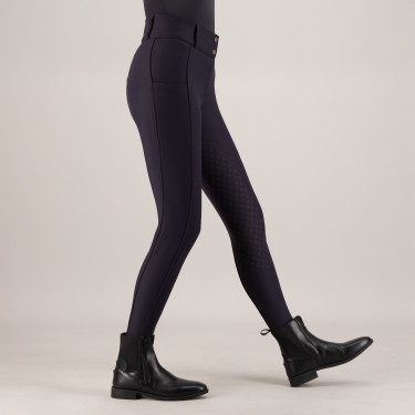 Pantalon d'équitation Imperial Riding Bilou FullGrip femme Marine Bleu marine