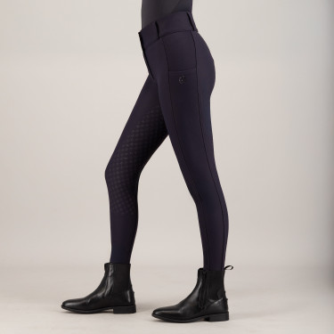 Pantalon d'équitation Imperial Riding Bilou FullGrip femme Marine Bleu marine