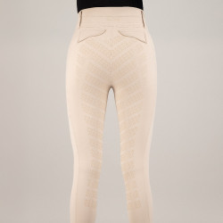 Pantalon d'équitation Imperial Riding Fairytale FullGrip femme Gris / sable Pantalon d'équitation Imperial Riding Fairytale FullGrip femme Gris / sable