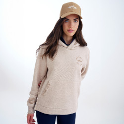Sweat à capuche HV Polo Bridget femme Bruyère naturelle Beige