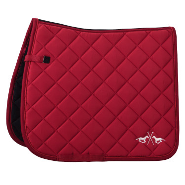Tapis de selle HV Polo Celia club Dessage Rose rouge