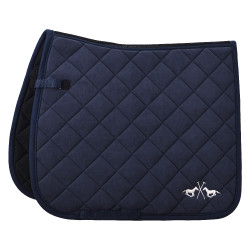 Tapis de selle HV Polo Celia club Dessage Marine Bleu marine
