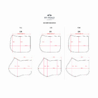 Tapis de selle HV Polo Kelly Dressage Noir Tapis de selle HV Polo Kelly Dressage Noir