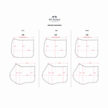 Tapis de selle HV Polo Luxury Dressage Tapis de selle HV Polo Luxury Dressage