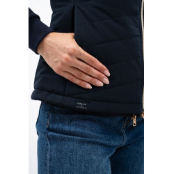 Doudoune sans manches Harcour x Versailles Leonie Marine Bleu marine