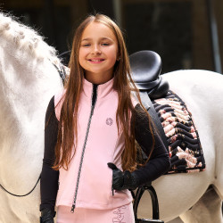 Veste sans manches Imperial Riding Cybil kids Barbe à papa Rose