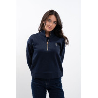 Sweat Zip Harcour x Versailles Louise Marine Bleu marine Sweat Zip Harcour x Versailles Louise Marine Bleu marine