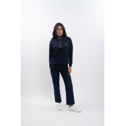 Sweat Zip Harcour x Versailles Louise Marine Bleu marine Sweat Zip Harcour x Versailles Louise Marine Bleu marine