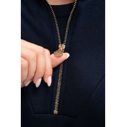 Sweat Zip Harcour x Versailles Louise Marine Bleu marine Sweat Zip Harcour x Versailles Louise Marine Bleu marine