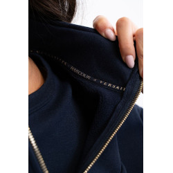 Sweat Zip Harcour x Versailles Louise Marine Bleu marine Sweat Zip Harcour x Versailles Louise Marine Bleu marine