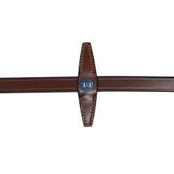 Rênes caoutchouc T de T arretoirs Tabac Marron