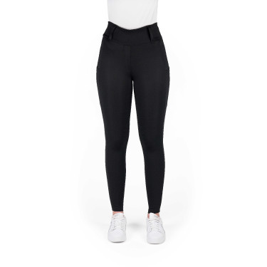 Legging à fond silicone Equithème Alizé femme Noir Legging à fond silicone Equithème Alizé femme Noir