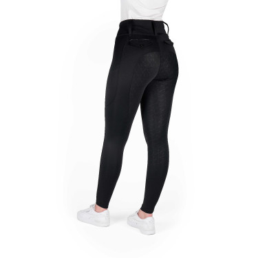 Legging à fond silicone Equithème Alizé femme Noir Legging à fond silicone Equithème Alizé femme Noir