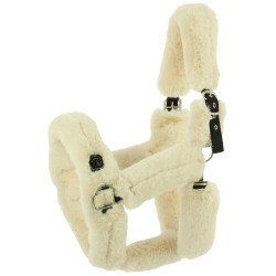 Licol Je t'aime Equithème Snuggy Écru Blanc Licol Je t'aime Equithème Snuggy Écru Blanc