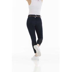 Pantalon Equithème Claudine fond silicone Bleu marine Pantalon Equithème Claudine fond silicone Bleu marine