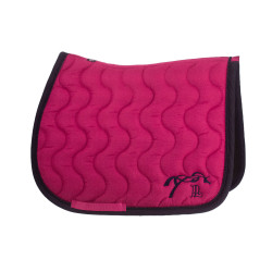 Tapis de selle Pénélope Diamant Fuchsia / marine Rose