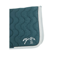 Tapis de selle Pénélope Diamant Bleu canard / blanc