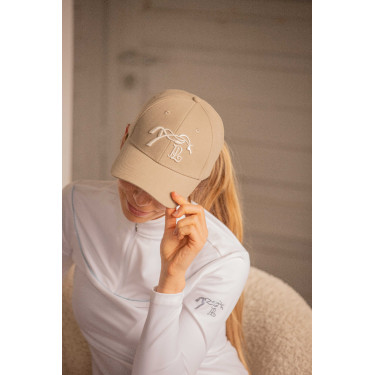Casquette Naomi Pénélope Taupe / blanc Marron Casquette Naomi Pénélope Taupe / blanc Marron