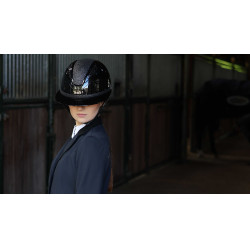 Galon amovible pour casque Lami-Cell Glitter Noir Galon amovible pour casque Lami-Cell Glitter Noir