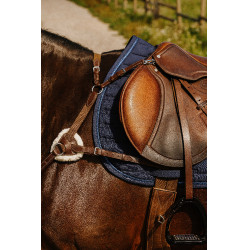 Tapis de selle Je t'aime Equithème Origine Bleu Tapis de selle Je t'aime Equithème Origine Bleu