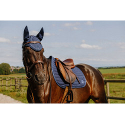 Tapis de selle Je t'aime Equithème Origine Bleu Tapis de selle Je t'aime Equithème Origine Bleu