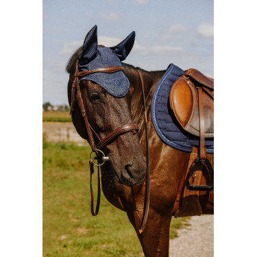 Tapis de selle Je t'aime Equithème Origine Bleu Tapis de selle Je t'aime Equithème Origine Bleu