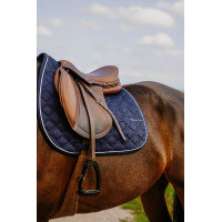 Tapis de selle Je t'aime Equithème Mirror Bleu marine Tapis de selle Je t'aime Equithème Mirror Bleu marine