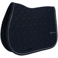 Tapis de selle Je t'aime Equithème Mirror Bleu marine Tapis de selle Je t'aime Equithème Mirror Bleu marine