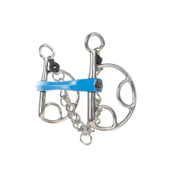 Mors espagnol Metalab Flexi droit Bleu Mors espagnol Metalab Flexi droit Bleu