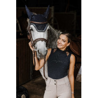 Polo Je t'aime Equithème Alba Noir Polo Je t'aime Equithème Alba Noir