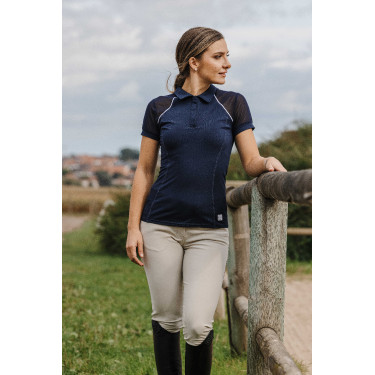 Polo Equithème Originals Agathe Marine Bleu marine Polo Equithème Originals Agathe Marine Bleu marine