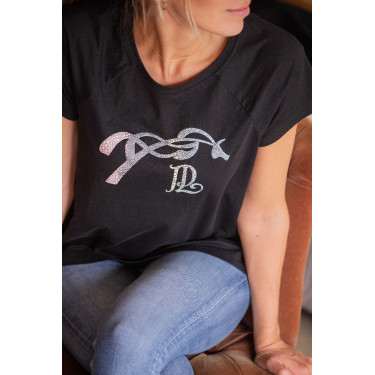 T-shirt Pénélope Funky Noir T-shirt Pénélope Funky Noir