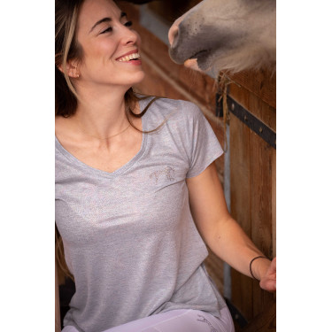 T-shirt Pénélope Juline Gris T-shirt Pénélope Juline Gris