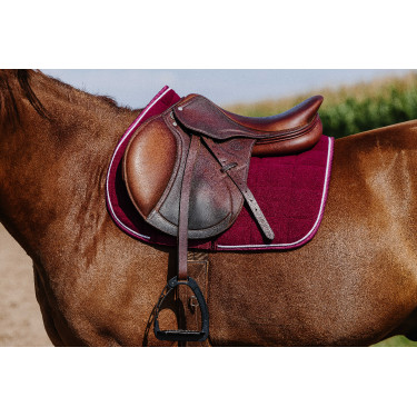 Tapis de selle Riding World Corduroy Bordeaux Tapis de selle Riding World Corduroy Bordeaux