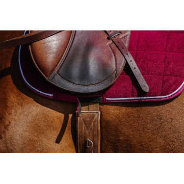 Tapis de selle Riding World Corduroy Bordeaux Tapis de selle Riding World Corduroy Bordeaux