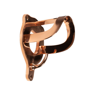 Porte bridon HKM en laiton Cuivre Marron