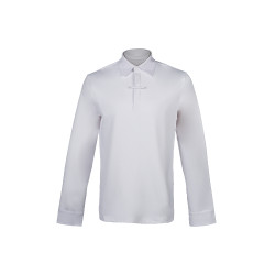 Polo de concours homme HKM Davie Blanc Polo de concours homme HKM Davie Blanc
