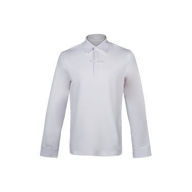 Polo de concours homme HKM Davie Blanc Polo de concours homme HKM Davie Blanc