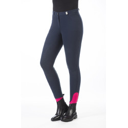 Pantalon HKM Kate full seat silicone Bleu foncé