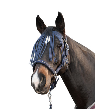 Frontal anti-mouches HKM Anti fly Bleu foncé Frontal anti-mouches HKM Anti fly Bleu foncé