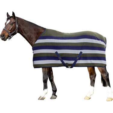 Couverture séchante Professional HKM Bleu foncé / gris pierre / vert olive Motifs