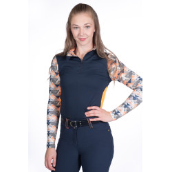 T-shirt technique HKM Lyon Active manches longues Bleu foncé T-shirt technique HKM Lyon Active manches longues Bleu foncé