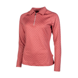 T-Shirt fonctionnel HKM Rosewood Allover Print Rouille Marron