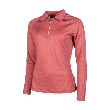 T-Shirt fonctionnel HKM Rosewood Allover Print Rouille Marron