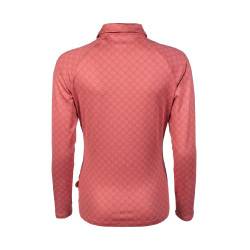 T-Shirt fonctionnel HKM Rosewood Allover Print Rouille Marron